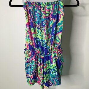Lilly Pulitzer Women's Strapless Ritz Romper Jumpsuit Style 16584 Size XS